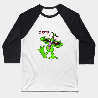 Derp Frog Baseball T-Shirt